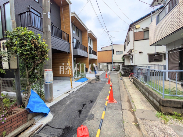 3号棟　接道状況および現場風景　【杉並区今川３丁目】