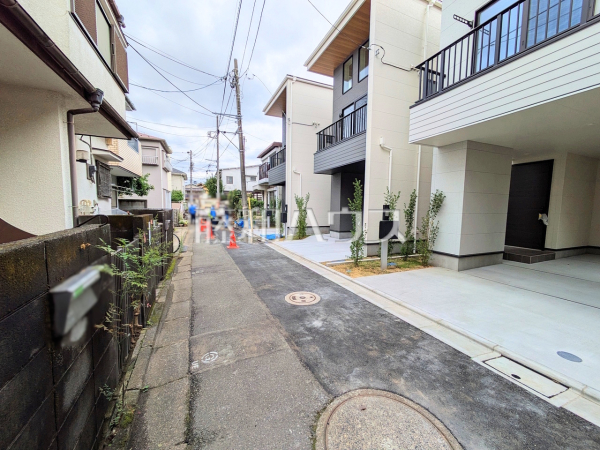 3号棟　接道状況および現場風景　【杉並区今川３丁目】