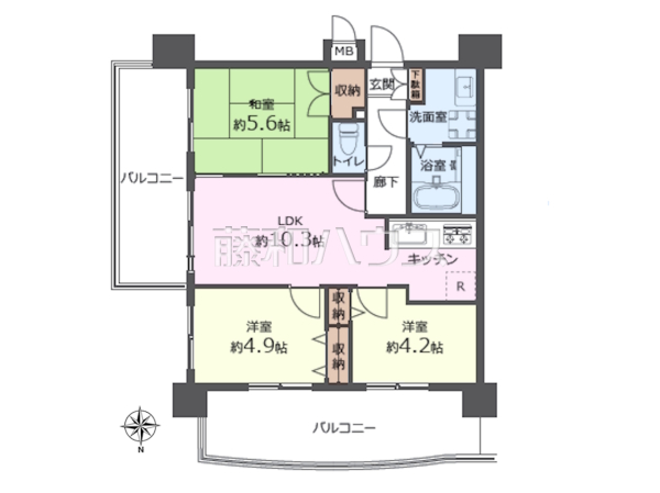 間取図　【マイキャッスル八王子万町】