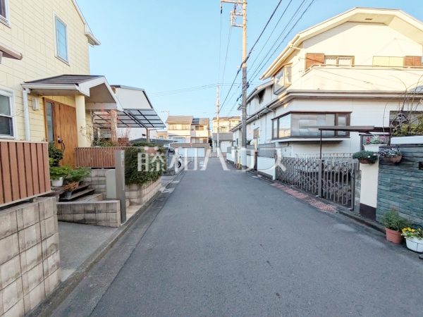 接道状況および現場風景　【中野区上鷺宮５丁目】