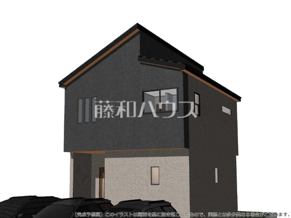 1号棟　完成予想図（外観）　【北名古屋市鍜治ケ一色村内西】