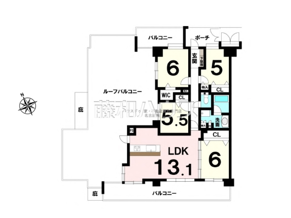 間取図　【ライオンズガーデン春日井東野町】