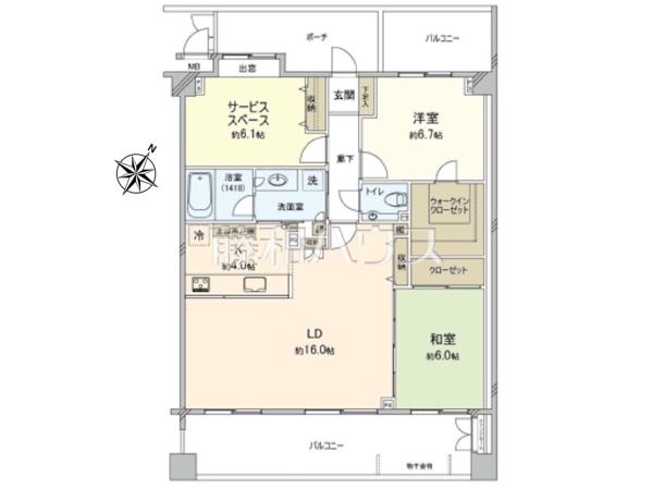 間取図　【プリムローズ百草園】