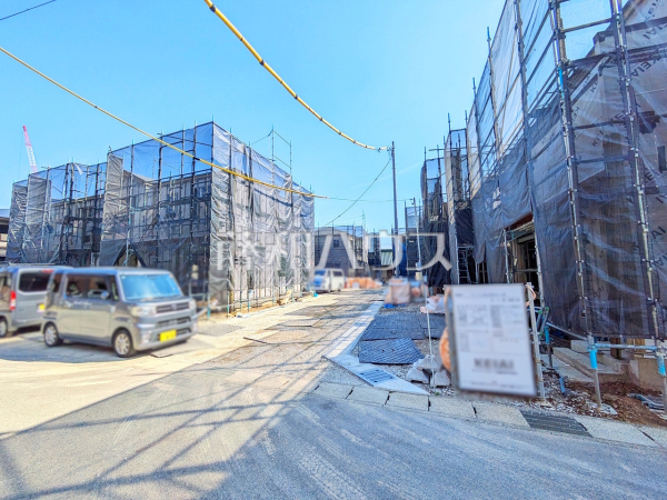 接道状況および現場風景　【小牧市大字東田中】