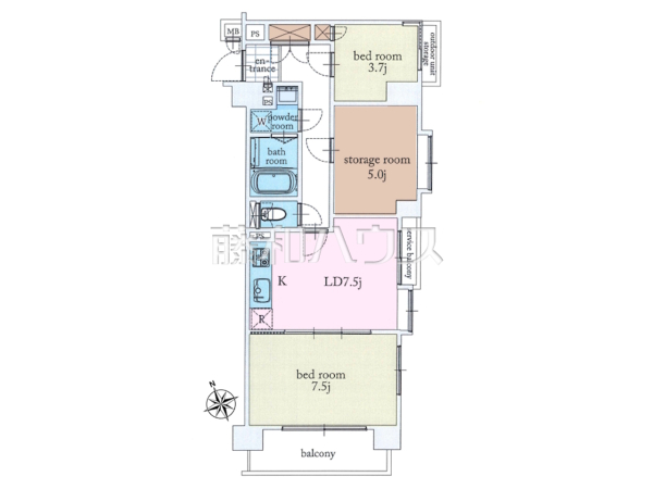 間取図　【セザール練馬高野台】