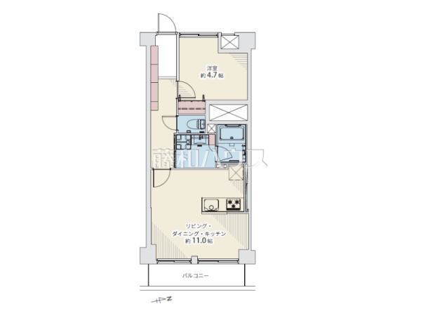 間取図　【田無永谷マンション】