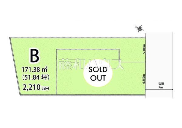 全体区画図　【春日井市弥生町２丁目】