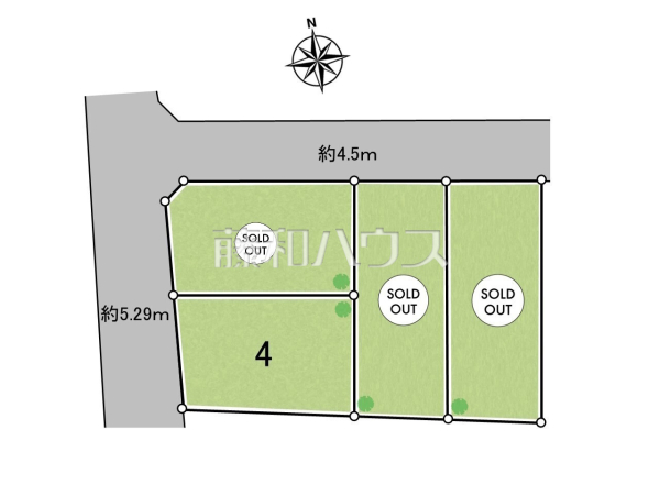 全体区画図　【府中市朝日町１丁目】見学はしたいけど、なかなか時間が取れない・・・そんな方に出勤前や仕事終わりにマイホームを見学できるサポートをいたします。