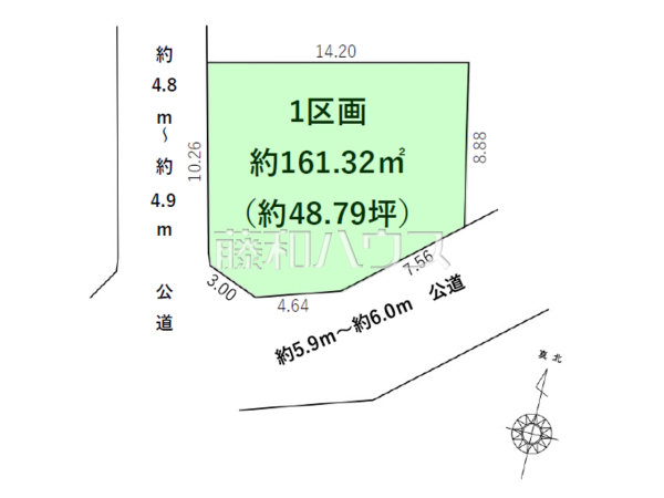 全体区画図　【福岡市東区雁の巣１丁目】