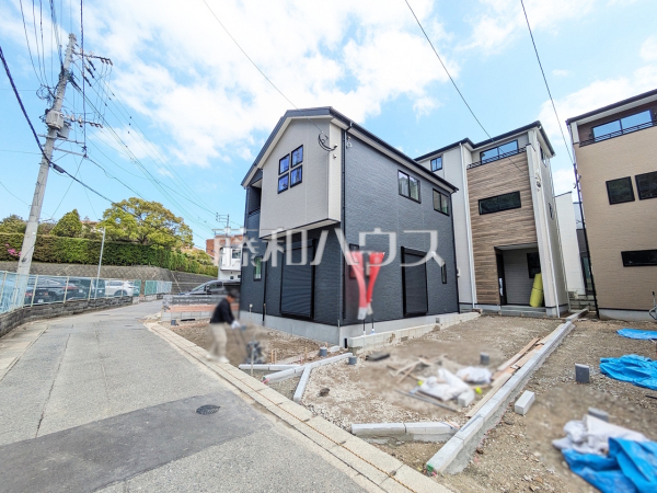 接道状況および現場風景　【福岡市西区小戸１丁目】