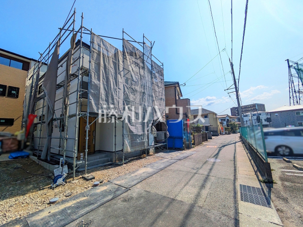 接道状況および現場風景　【福岡市西区小戸１丁目】