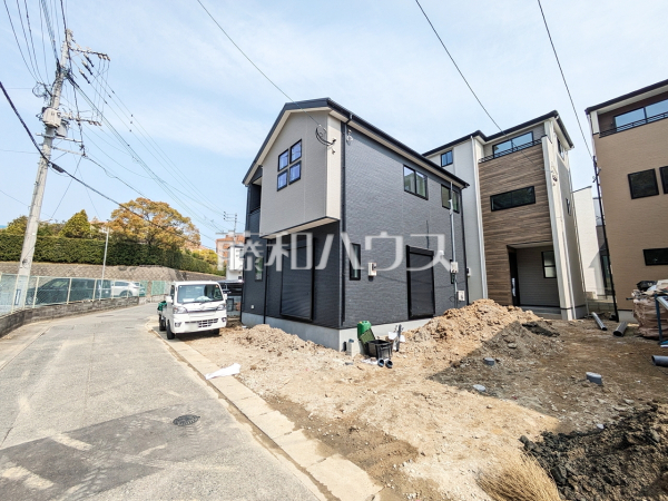 接道状況および現場風景　【福岡市西区小戸１丁目】