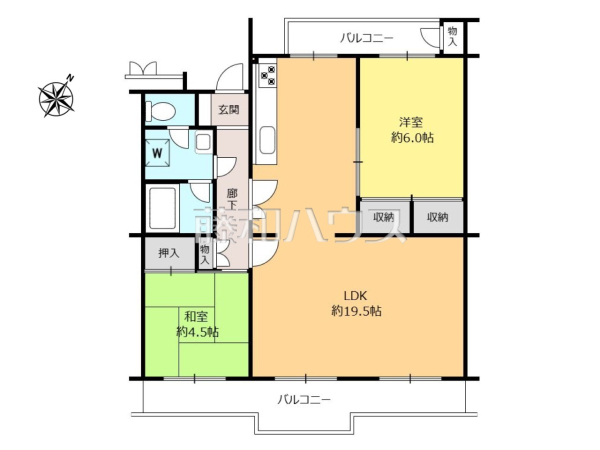 間取図　【みずほ台団地　第9-2号棟】