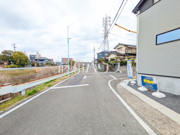 接道状況および現場風景　【名古屋市守山区今尻町】