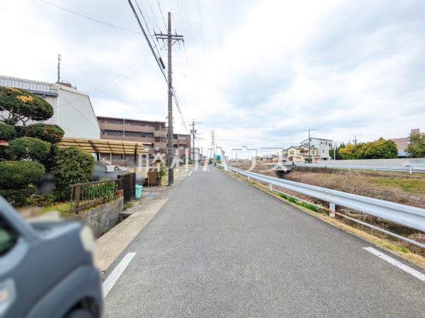 接道状況および現場風景　【名古屋市守山区今尻町】