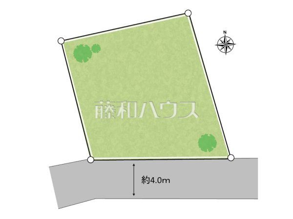 区画図　【世田谷区八幡山３丁目】