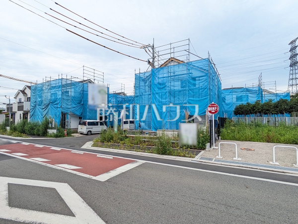接道状況および現場風景 【国立市谷保7丁目】 接道状況および現場風景 【国立市谷保7丁目】