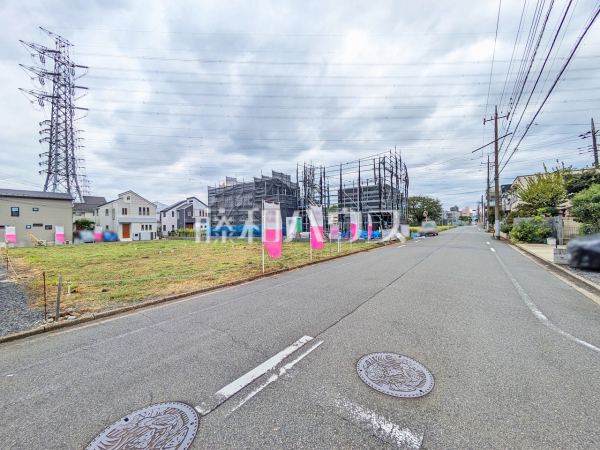 接道状況および現場風景　【日野市旭が丘２丁目】
