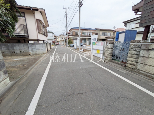 接道状況および現場風景　【国分寺市北町４丁目】