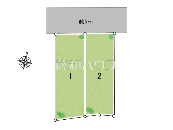 全体区画図　【所沢市大字下安松】