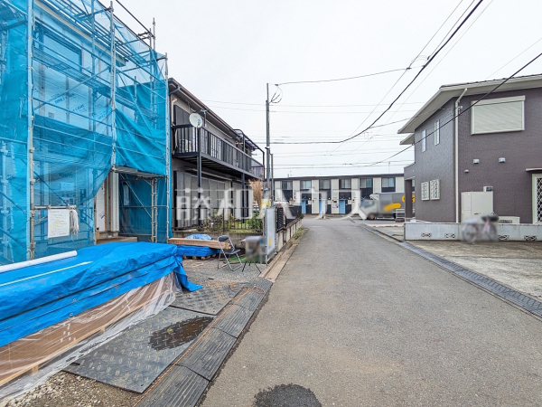 接道状況および現場風景　【武蔵村山市大南３丁目】