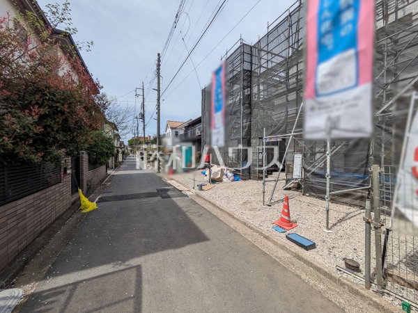 接道状況および現場風景　【立川市栄町１丁目】