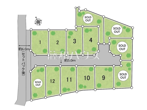 全体区画図　【稲城市押立】