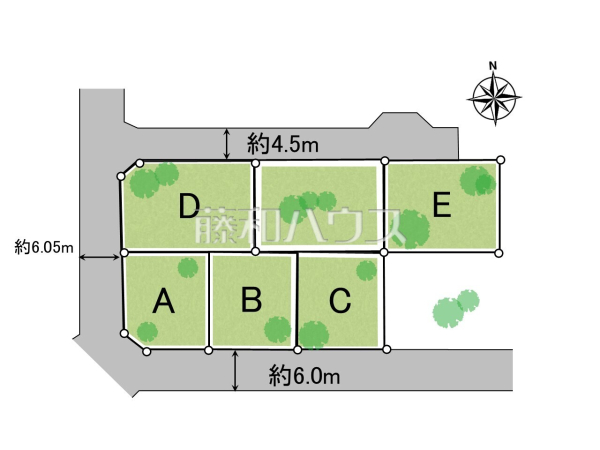 全体区画図　【日野市大坂上４丁目】
