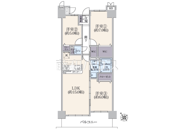間取図　【ルモン八王子】