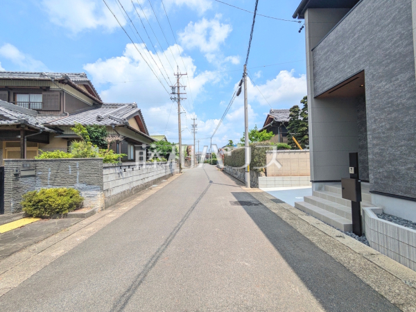 接道状況および現場風景　【春日井市東野町３丁目】