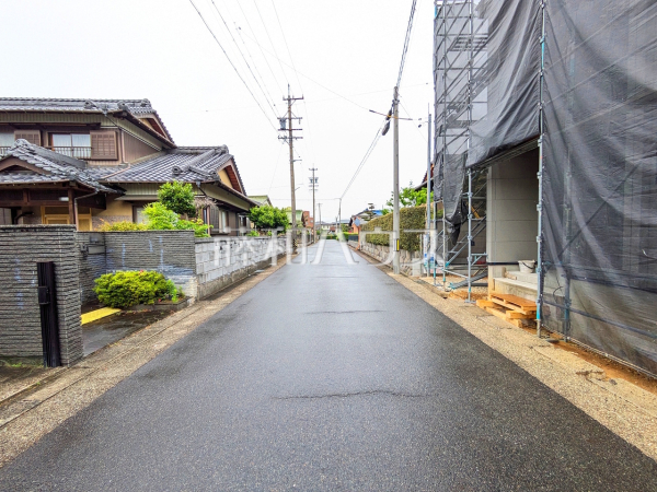接道状況および現場風景　【春日井市東野町３丁目】