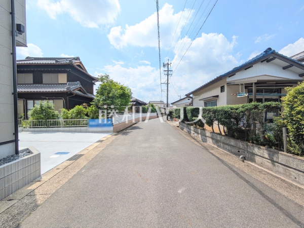 接道状況および現場風景　【春日井市東野町３丁目】