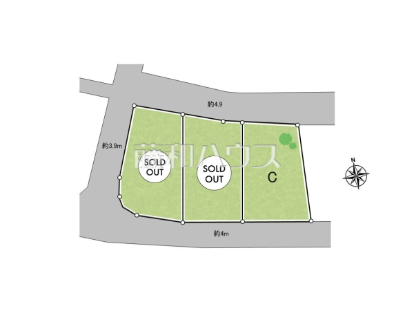 全体区画図　【沖縄市知花１丁目】