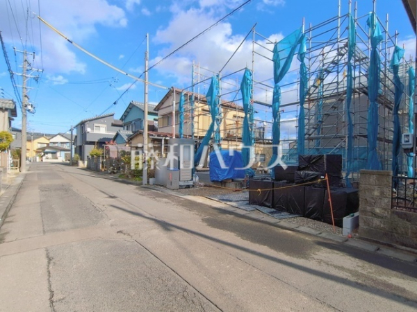 接道状況および現場風景　【岩倉市鈴井町中島】