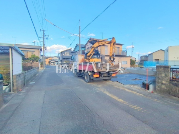 接道状況および現場風景　【岩倉市鈴井町中島】