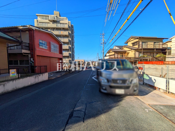 接道状況および現場風景　【名古屋市守山区大屋敷】