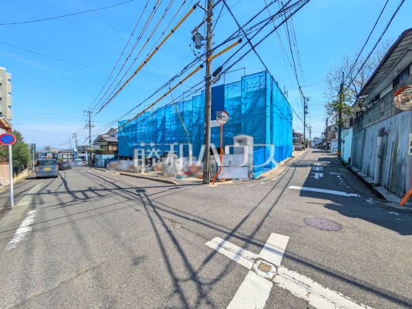 接道状況および現場風景　【名古屋市守山区大屋敷】