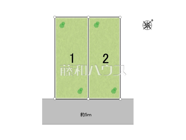 全体区画図　【福岡市東区雁の巣１丁目】