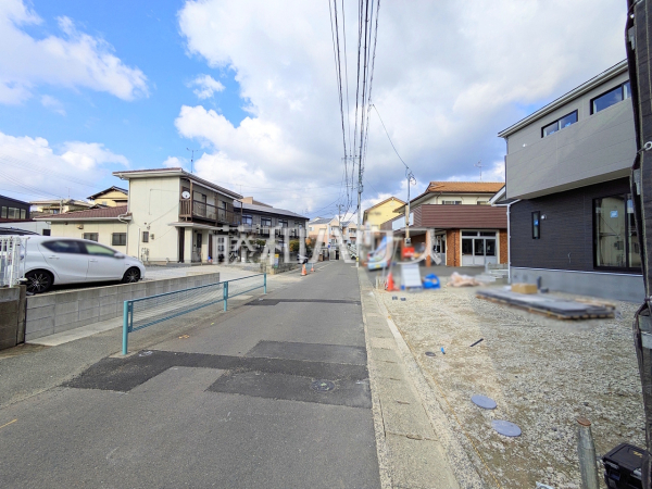 接道状況および現場風景　【福岡市東区水谷１丁目】