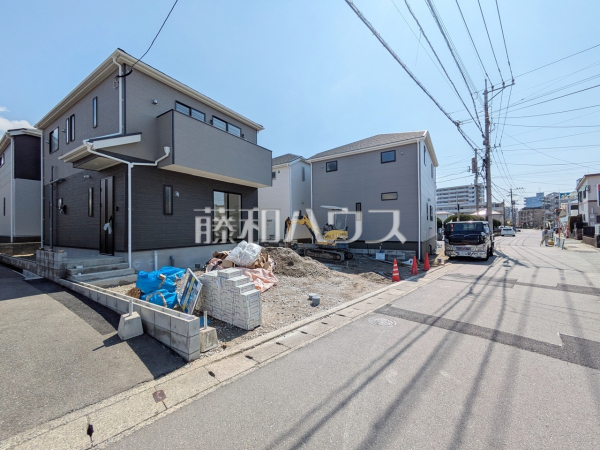 接道状況および現場風景　【福岡市東区水谷１丁目】