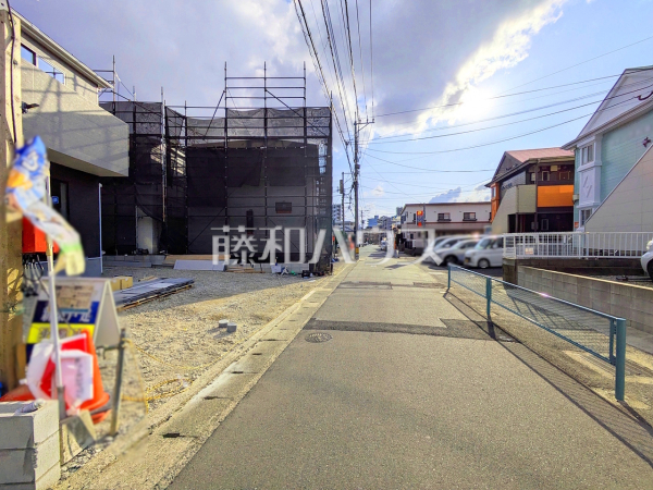 接道状況および現場風景　【福岡市東区水谷１丁目】