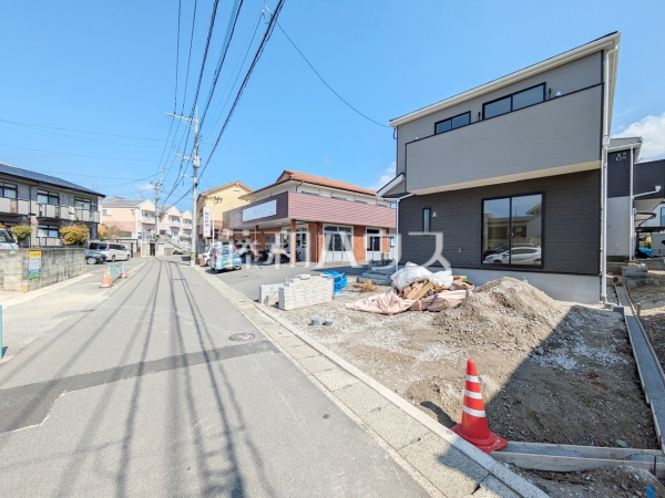 接道状況および現場風景　【福岡市東区水谷１丁目】