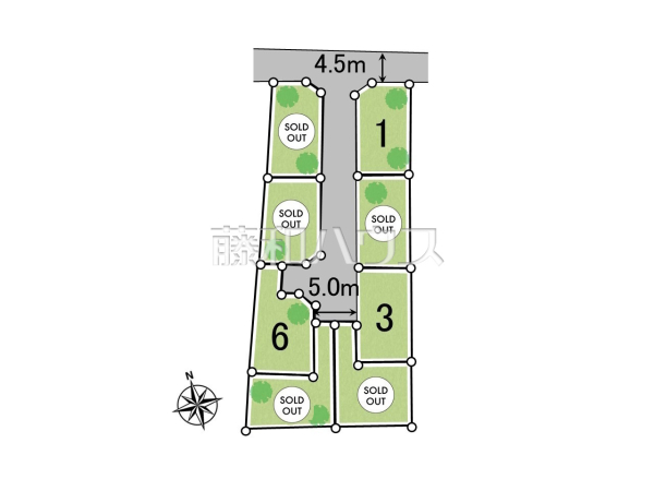 全体区画図　【八王子市上壱分方町】