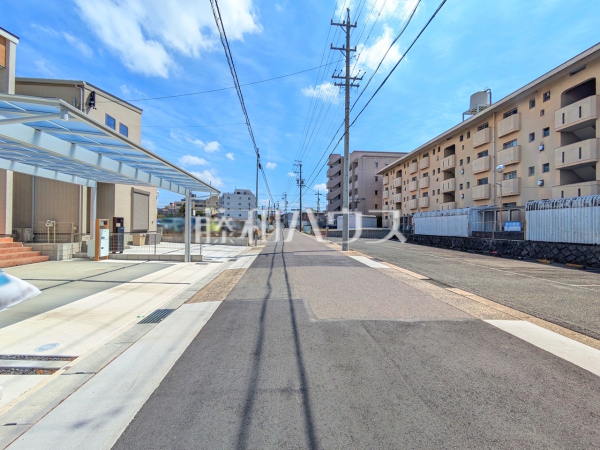 接道状況および現場風景　【名古屋市守山区新城】