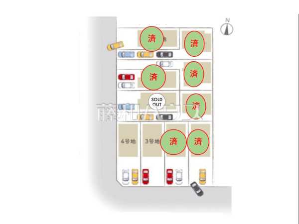 全体区画図　【名古屋市守山区新城】