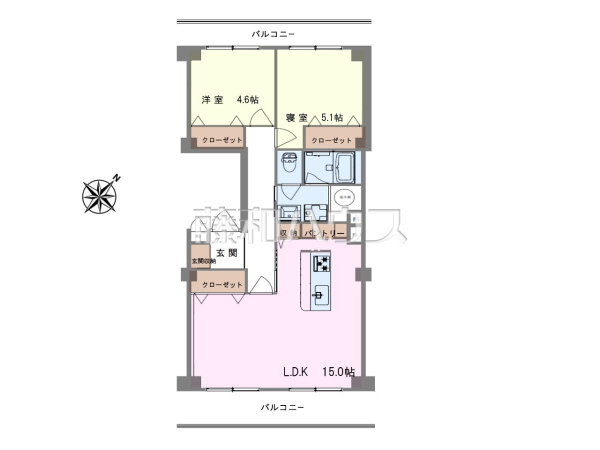 間取図　【プライムむさしの台】