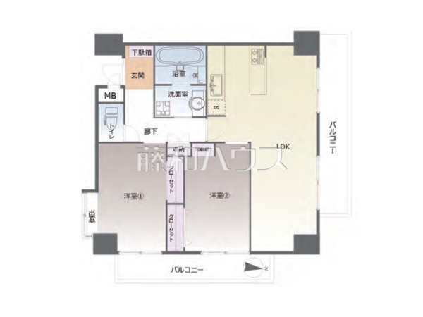 間取図　【第参参プリンスマンション城南】