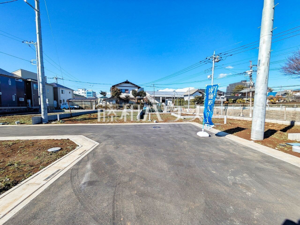 接道状況および現場風景　【朝霞市膝折町３丁目】