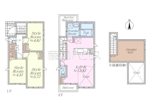 間取図 【小金井市梶野町1丁目】 間取図 【小金井市梶野町1丁目】