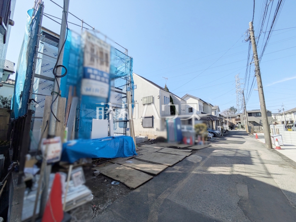 接道状況および現場風景 【小金井市梶野町1丁目】 接道状況および現場風景 【小金井市梶野町1丁目】